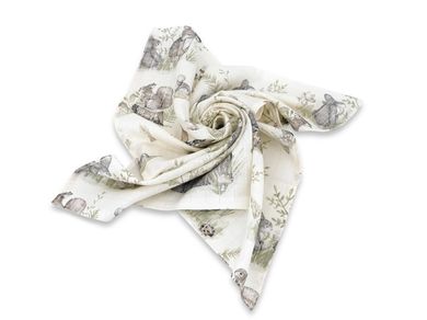 MimiNu, Zoo pe biciclete, scutece din tetra, nougat, 70-80 cm, 3 buc.