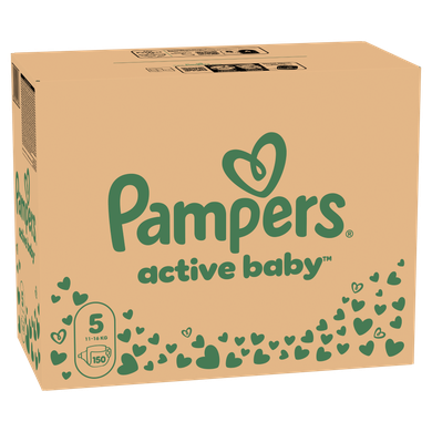 Pampers Active Baby, scutece marimea 5, 11-16 kg, 150 buc.