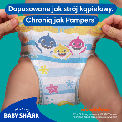 Pampers Splashers, scutece-chilotel pentru apa marimea 4-5, 9-15 kg, 11 buc.