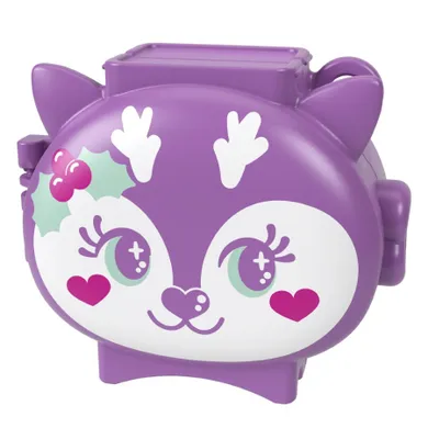 Polly Pocket, Holiday Connects Bundle, set de joaca cu papusa mic si accesorii