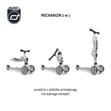 Scoot & Ride, Highwaykick 1, vehicul fara pedale si trotineta 2 in 1, Forest