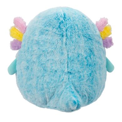 Squishmallows, Fuzzamallow, Irina, Teal Axolotl, jucarie de plus, 30 cm