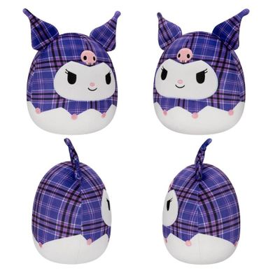 Squishmallows, Hello Kitty, Sanrio Plaid, jucarie de plus, 20 cm, 1 buc.