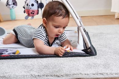 Tiny Love, Taramul magic, saltea de activitati cu arcade pentru bebelus, alb-negru