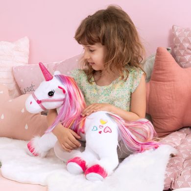 Bayer Design, unicorn de plus, jucarie interactiva, 40 cm