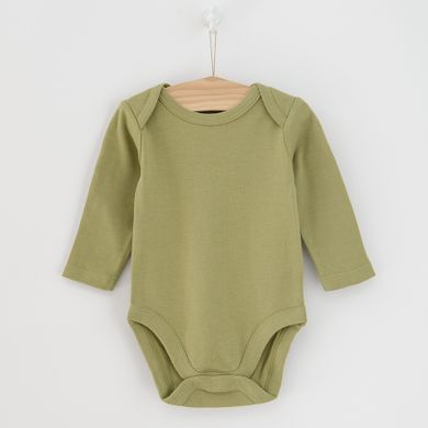 Cool Club, Body cu maneca lunga pentru baieti, verde, ecru, imprimeu animale salbatice, set 5 buc.