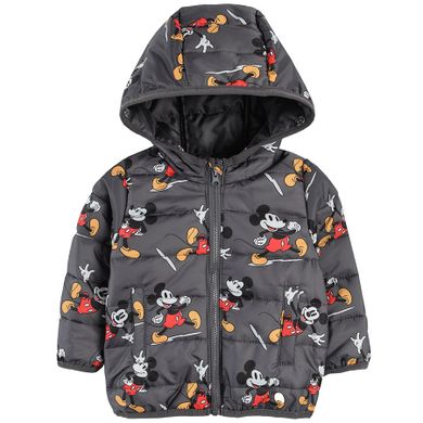 Cool Club, Geaca cu gluga pentru baieti, 3in1, galben-granit, imprimeu Mickey Mouse