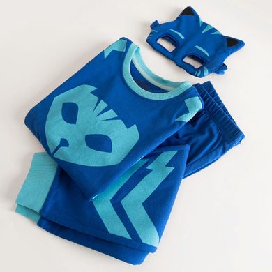 Cool Club, Pijama pentru baieti, albastru, imprimeu PJ Masks