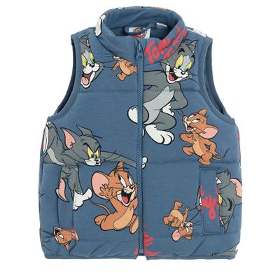 Cool Club, Set pentru baieti, Vesta, Bluza cu maneca lunga, Pantaloni trening, mix, imprimeu Tom & Jerry