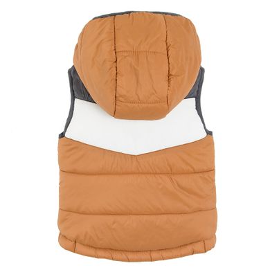 Cool Club, Set pentru baieti, vesta cu gluga, bluza polar cu fermoar, gri-maro