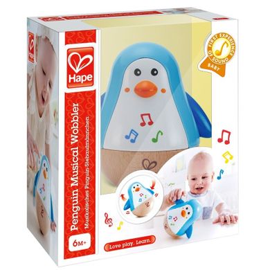Hape, Pinguin muzical, hopa-mitica, jucarie pentru bebelusi