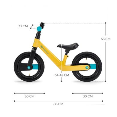 Kinderkraft, GoSwift, bicicleta fara pedale, galben