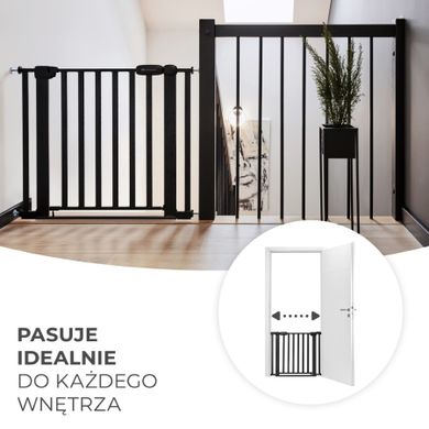 Kinderkraft, Lock & Go, poarta de siguranta, Black