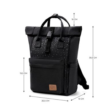 Kinderkraft, Moonpack, rucsac pentru carucior, confetti black