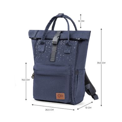 Kinderkraft, Moonpack, rucsac pentru carucior, confetti denim