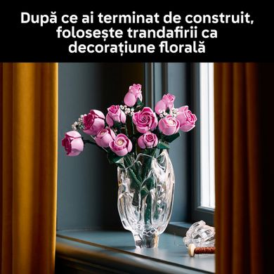 LEGO Botanicals, Buchet de trandafiri roz, 10374