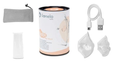 Lionelo, Nebi Air Mask White, aparat de aerosoli pentru copii si adulti