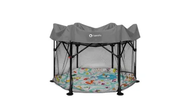 Lionelo, Roel, tarc de joaca pentru copii, 112-112 cm, Grey Multicolor