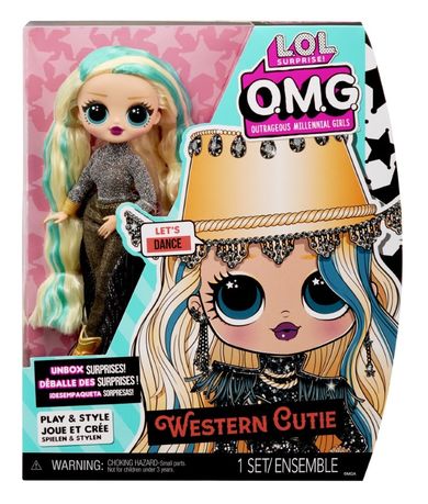 L.O.L. Surprise O.M.G. Core Series 7, Western Cutie, papusa cu accesorii