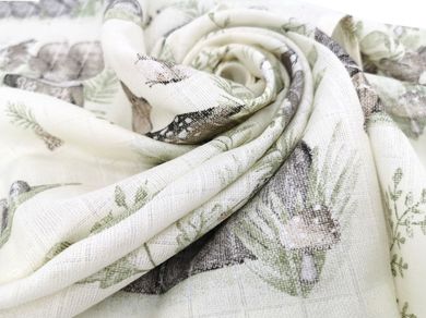 MimiNu, Zoo pe biciclete, scutece din tetra, nougat, 70-80 cm, 3 buc.