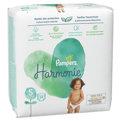 Pampers Harmonie, scutece marimea 5, 11+ kg, 24 buc.