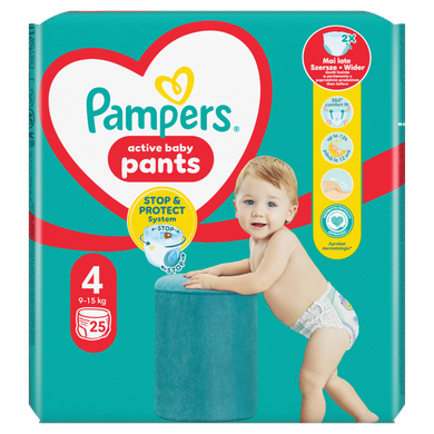 Pampers Pants, scutece-chilotel marimea 4, 9-15 kg, 25 buc.