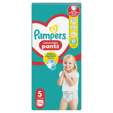 Pampers Pants, scutece-chilotel marimea 5, 12-17 kg, 96 buc.