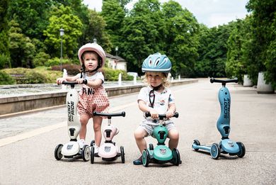 Scoot & Ride, Highwaykick 1, vehicul fara pedale si trotineta 2 in 1, Ash