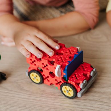 Trefl, Connect, Cabriolet / Delivery Van, set de constructie, 87 piese, 61970