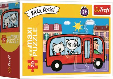 Trefl, In lumea pisicutelor, puzzle mini maxi, 20 elemente, 1 buc.