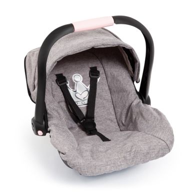 Bayer Design, Deluxe Car Seat, scaun auto pentru papusi, gri