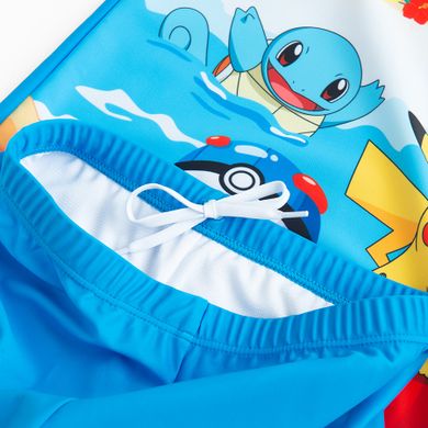 Cool Club, Costum de baie din doua piese pentru baieti, UV 50, albastru, imprimeu Pokemon