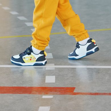 Cool Club, Pantofi sport pentru baieti, talpa cu leduri, albastru, imprimeu Pokemon