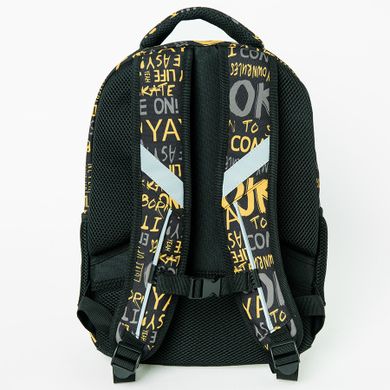 Kayokki, rucsac pentru scoala cu 1 compartiment, negru
