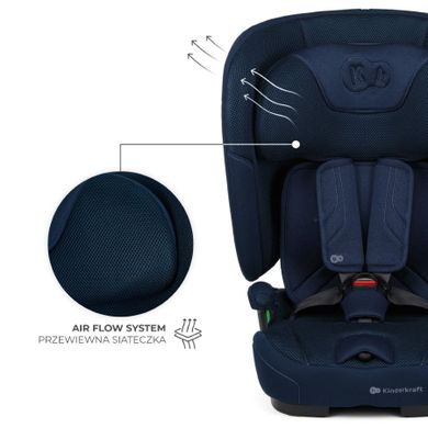 Kinderkraft, FIX2GO, i-Size, scaun auto, Navy, 76-150 cm