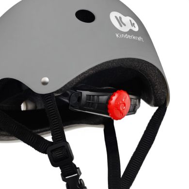 Kinderkraft, Safety, casca de bicicleta, gri