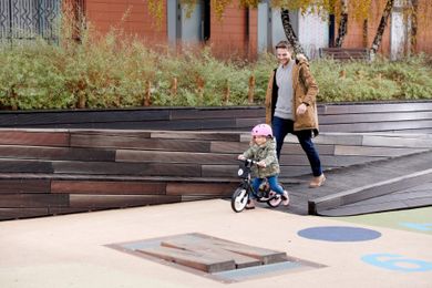 Kinderkraft, Space, bicicleta fara pedale, roz