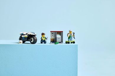 LEGO LEGO City, Urmarire cu motocicleta de politie, 60455