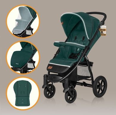 Lionelo, Annet Tour, carucior sport, Green Turquoise