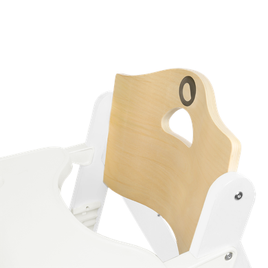 Lionelo, Floris, scaun inalt din lemn, White
