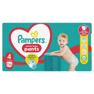 Pampers Pants, scutece-chilotel marimea 4, 9-15 kg2, 108 buc.