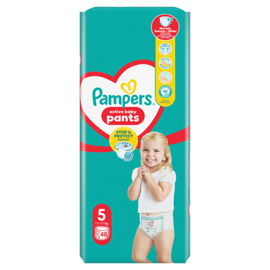 Pampers Pants, scutece-chilotel marimea 5, 12-17 kg, 48 buc.
