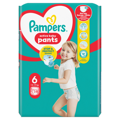 Pampers Pants, scutece-chilotel marimea 6, 19, 14-19 kg, 19 buc.