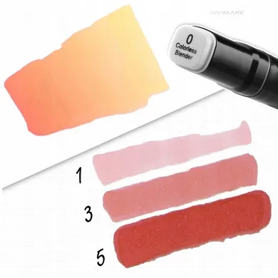 Rawmark, Basic Line, set 36 markere duble + 5 carte de colorat, cu cerneala pe baza de alcool, multicolore