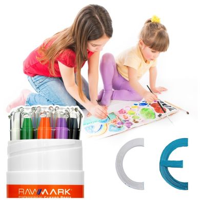 Rawmark, Bears, creioane cu gel, 12 culori