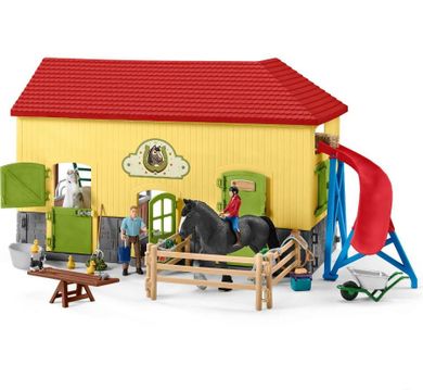 Schleich, Farm World, Grajd de cai, set, 42485