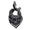 Bandana negru din bumbac unisex NOWEAR