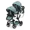 Bayer Design, Xeo Twin, carucior dublu pentru papusi, verde
