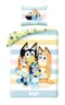 Bluey, set lenjerie de pat single din bumbac, 140-200 cm