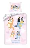 Bluey, set lenjerie de pat single, din bumbac, 160-200 cm